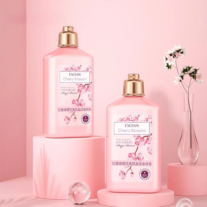 Moisturizing Hydrate Cherry Blossom Body Lotion Lock Water Anti Aging Brightening  Repairing Improve Skin Elasticity
