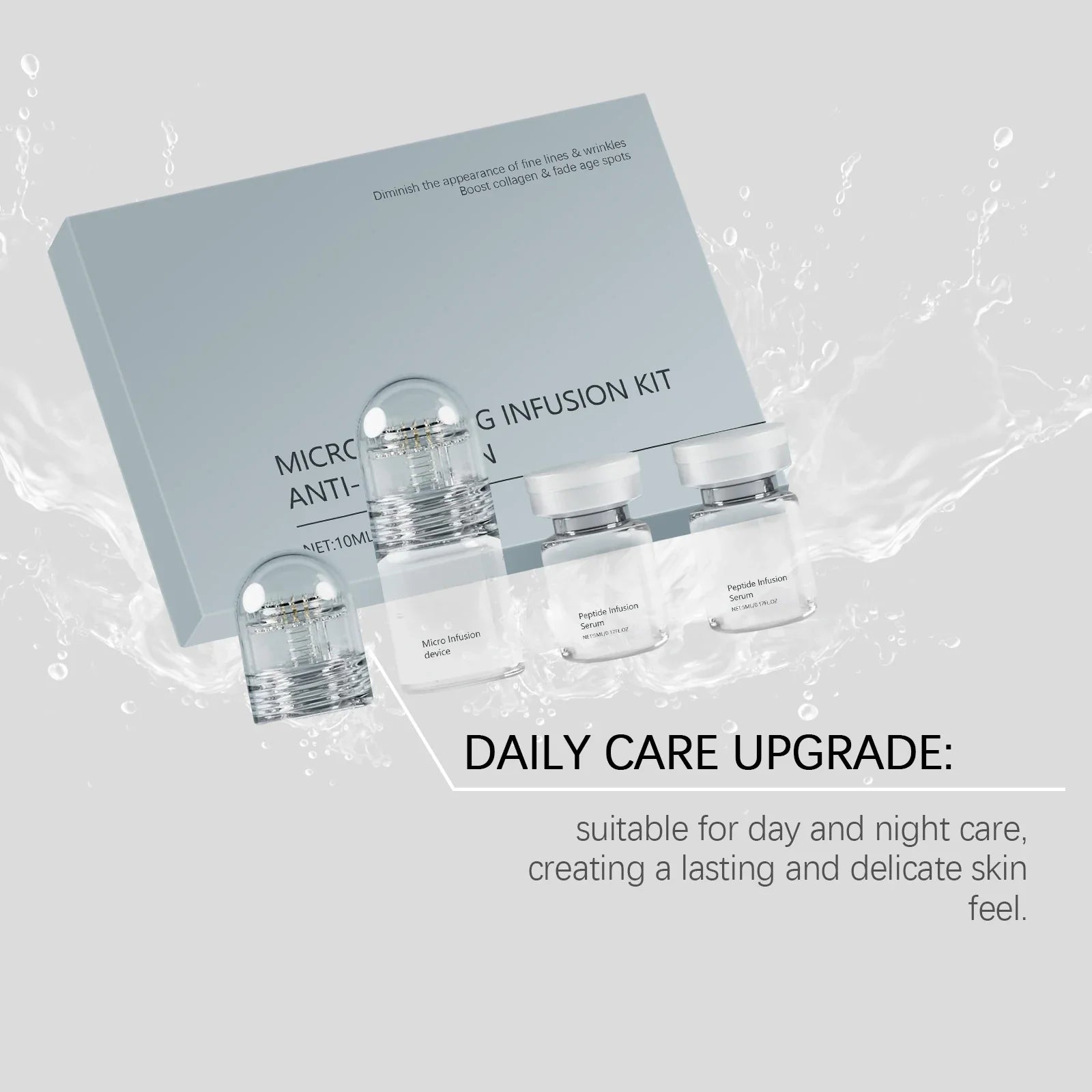 Hyaluronic Acid Anti-wrinkle Essence Hydrate Moisturize Firm Clean Pores Set