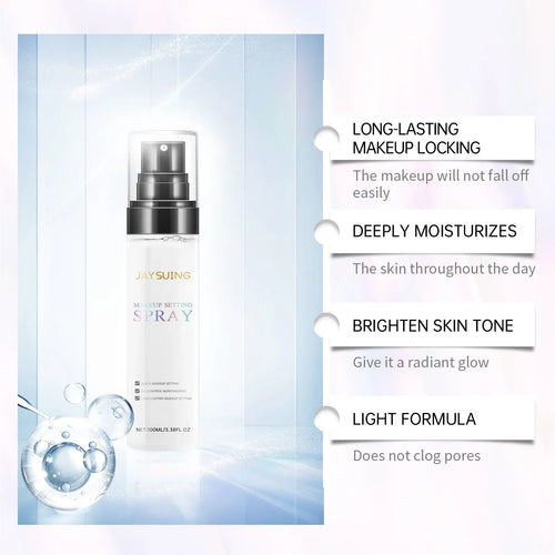 Makeup Setting Spray Hyaluronic Acid Moisturizing Hydrate Oil Control Long-Lasting Sweatproof Refreshing Quick Fixer Cosmetics