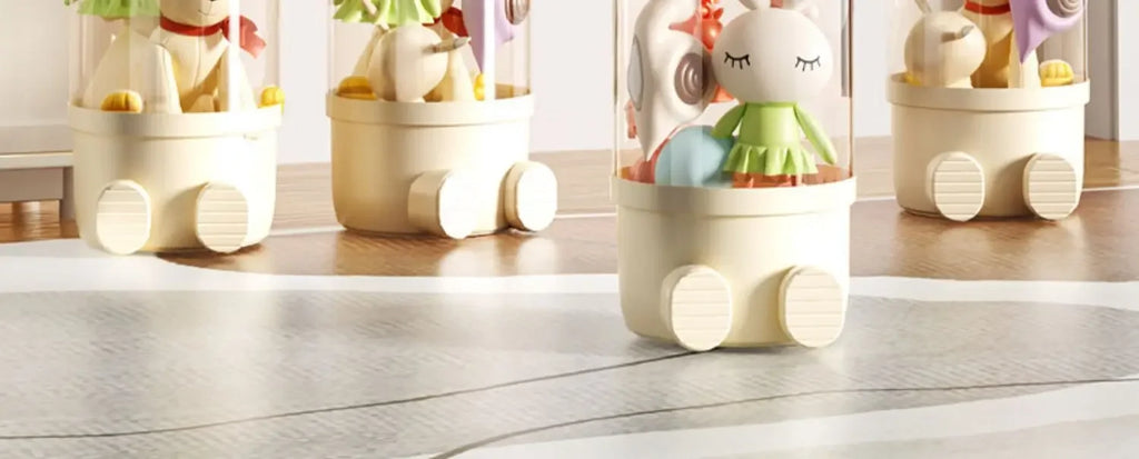 Doll Storage Box Toys Organization Plush Toy Storage Tube Transparent Plastic Stuffed Storage Barrel Children's toy Organizer
