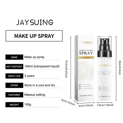 Makeup Setting Spray Hyaluronic Acid Moisturizing Hydrate Oil Control Long-Lasting Sweatproof Refreshing Quick Fixer Cosmetics