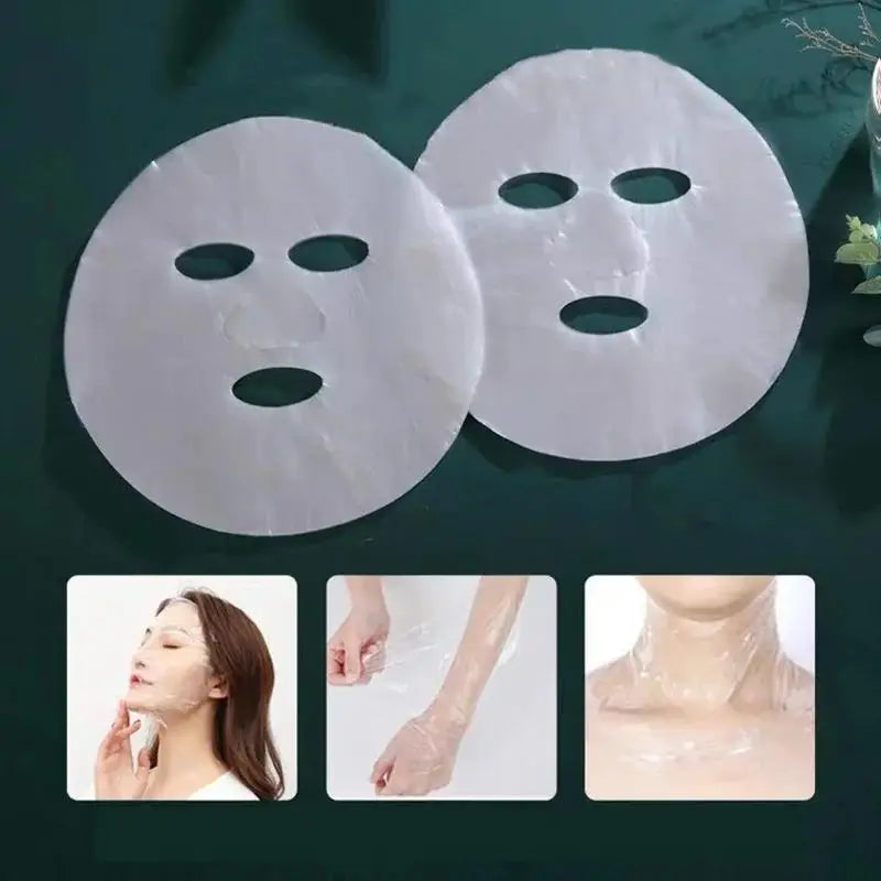 100PCS Mask Sheets - Skincare Essentials for a Glowing Complexion - Disposable Clear Hydrating Mask Facial Treatment Too face