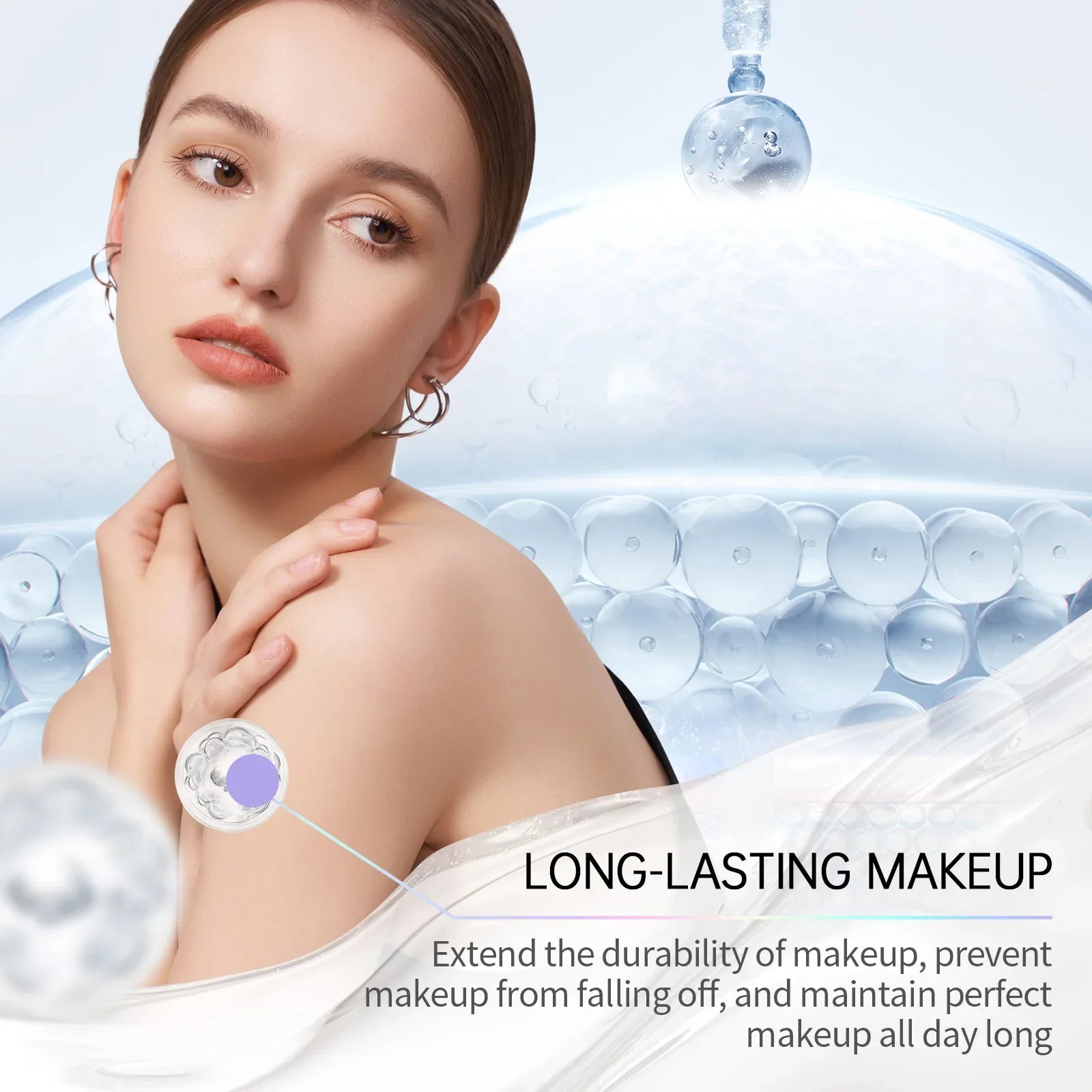 Makeup Setting Spray Hyaluronic Acid Moisturizing Hydrate Oil Control Long-Lasting Sweatproof Refreshing Quick Fixer Cosmetics